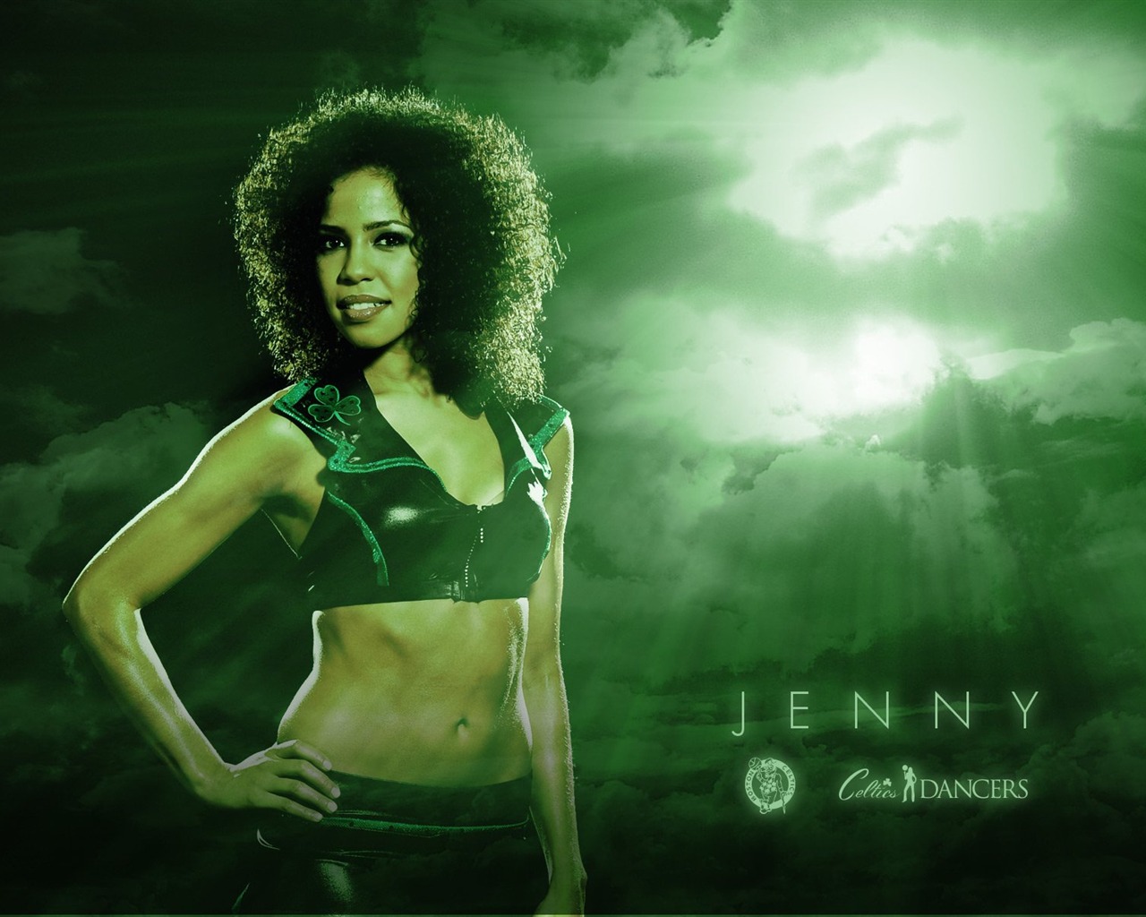 NBA Saison 2010-11, die Celtics Cheerleader Tapete #11 - 1280x1024