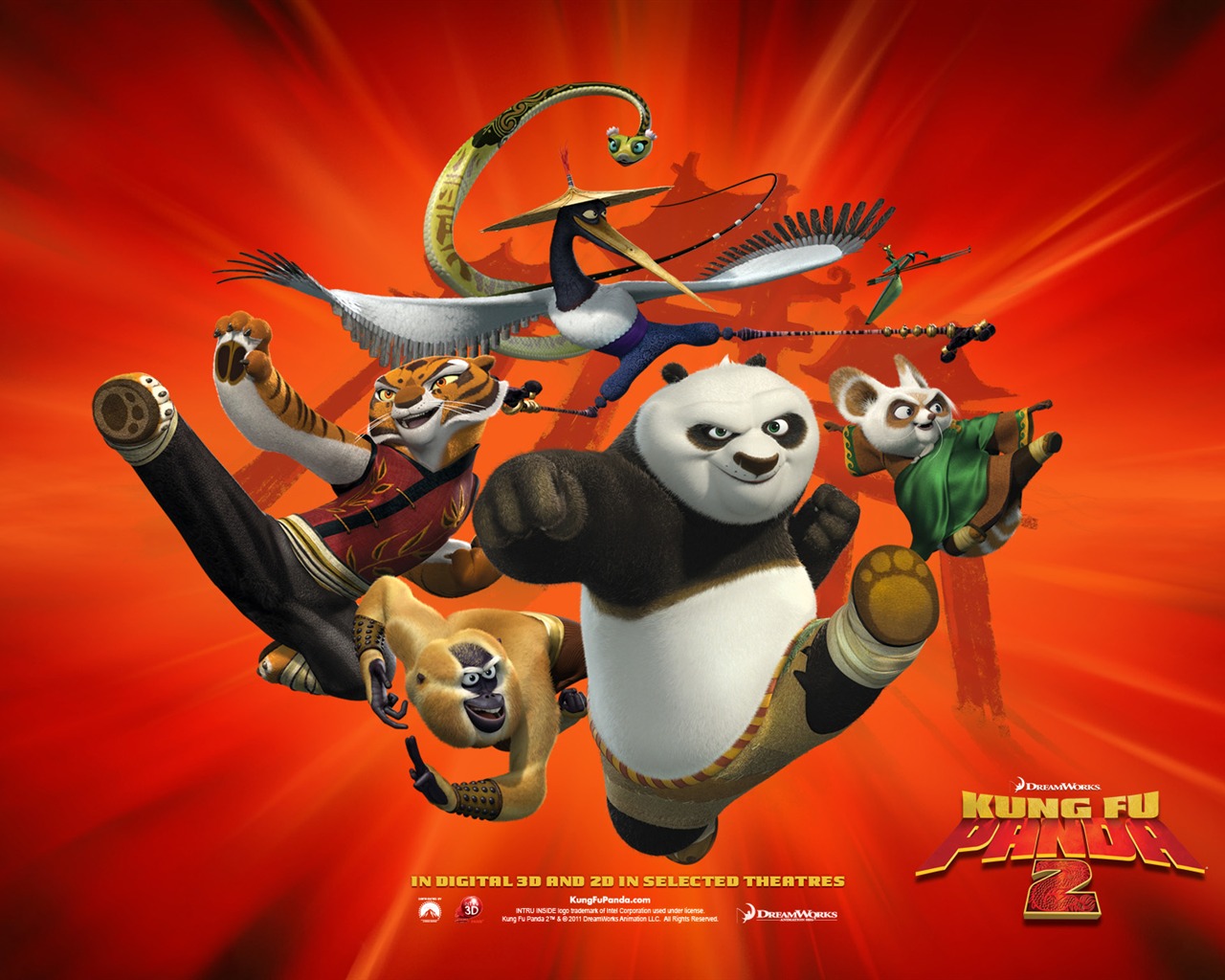 Kung Fu Panda 2 HD tapety na plochu #4 - 1280x1024