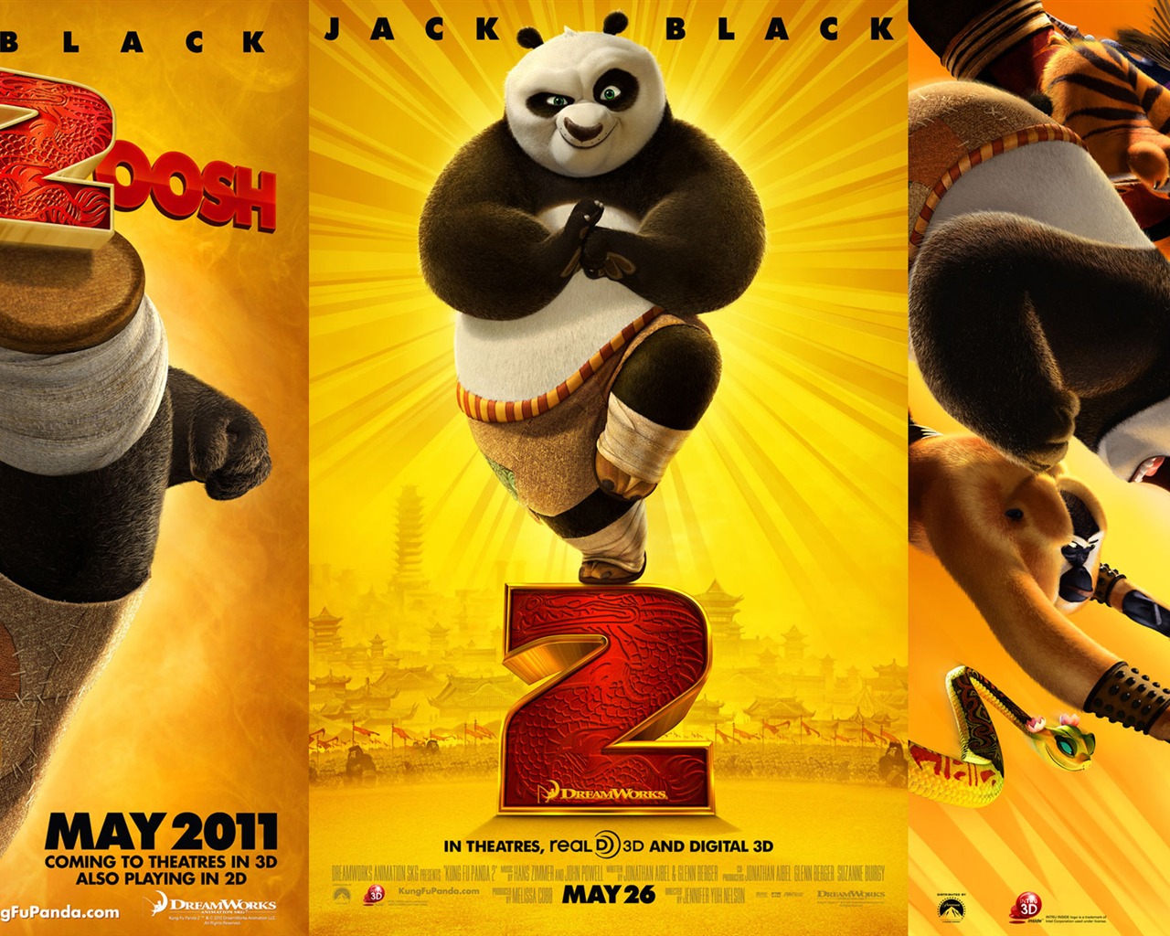 Kung Fu Panda 2 HD tapety na plochu #12 - 1280x1024