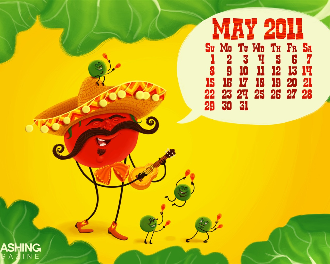 May 2011 Calendar Wallpaper (1) #14 - 1280x1024