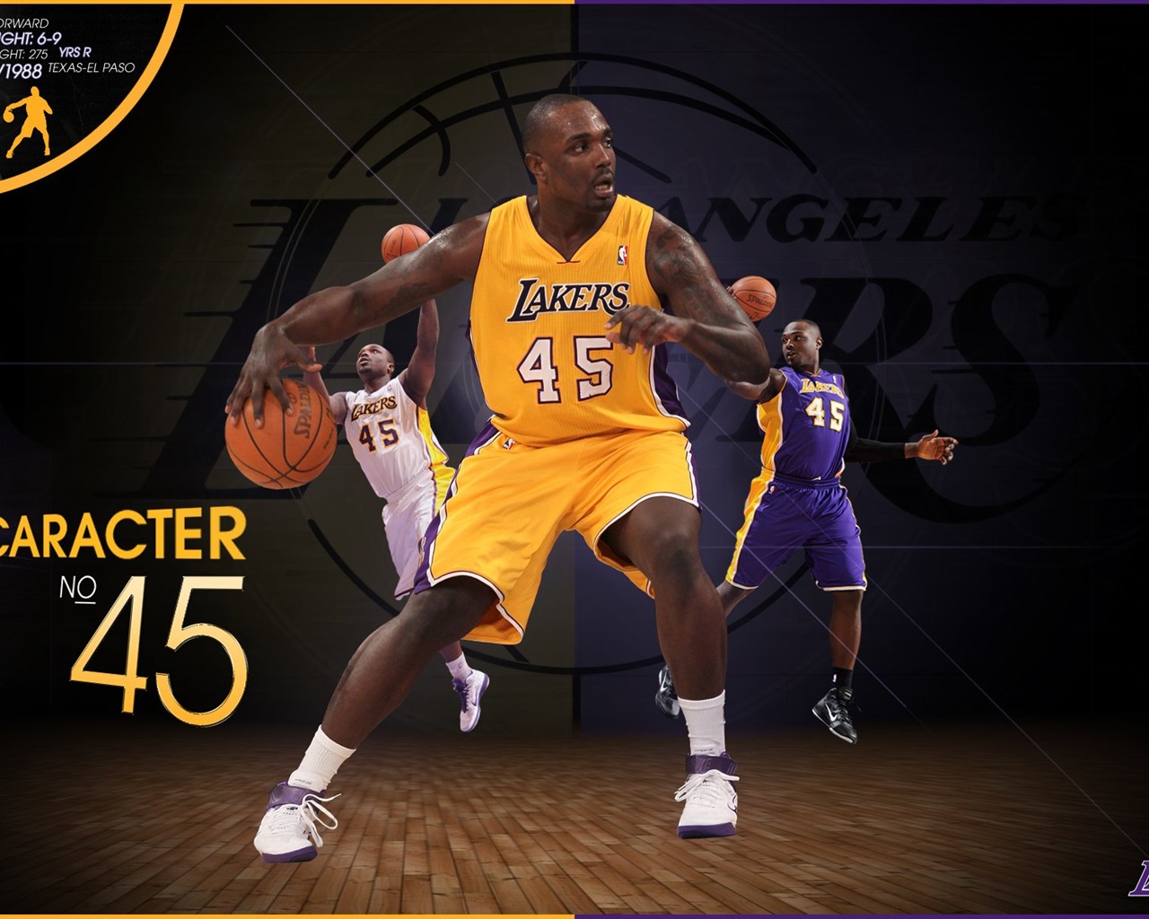 NBA 2010-11 temporada, Los Angeles Lakers Fondo de Pantalla #3 - 1280x1024