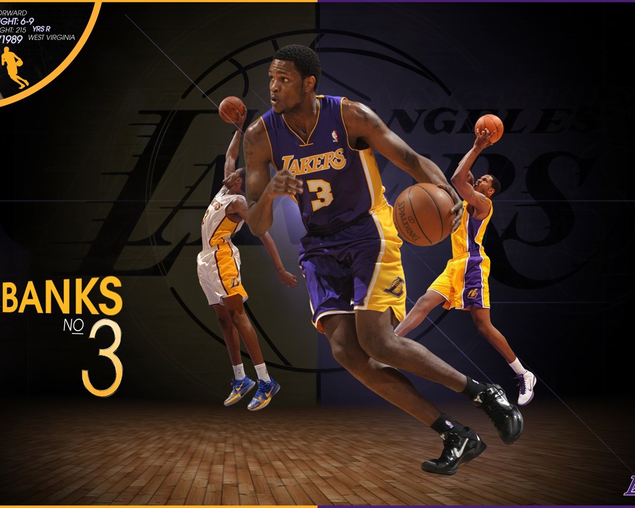 NBA 2010-11 temporada, Los Angeles Lakers Fondo de Pantalla #4 - 1280x1024