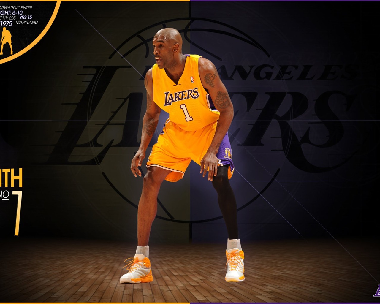 NBA 2010-11赛季 洛杉矶湖人队 壁纸5 - 1280x1024