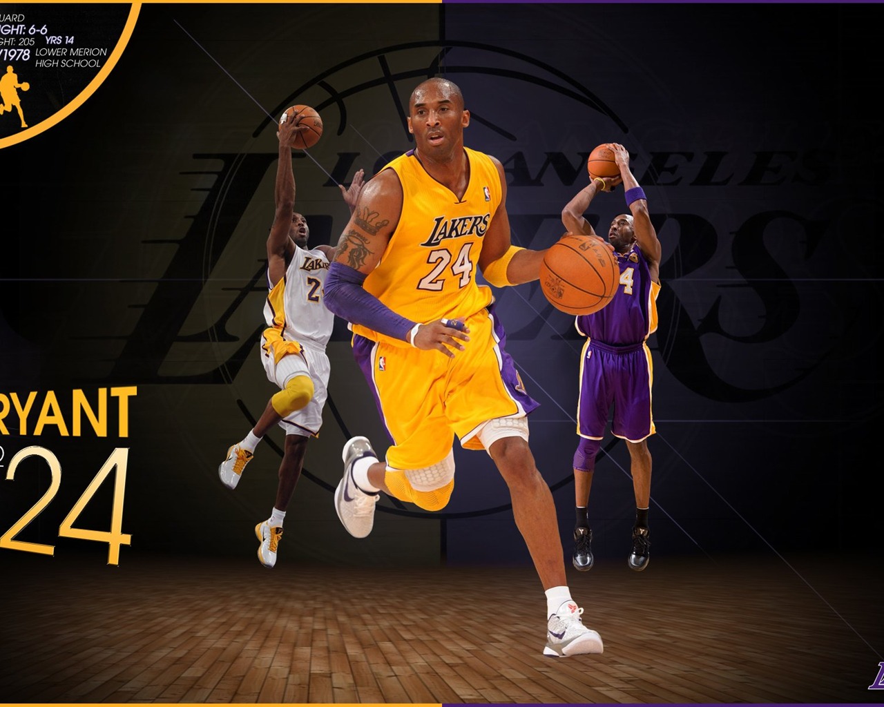 NBA 2010-11 temporada, Los Angeles Lakers Fondo de Pantalla #6 - 1280x1024