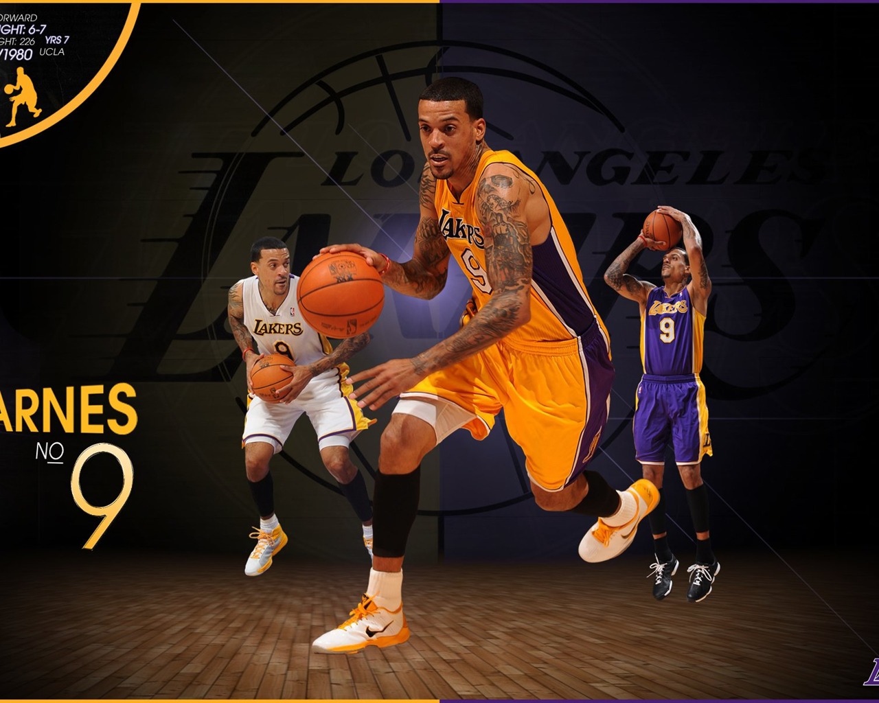 NBA 2010-11 season, the Los Angeles Lakers Wallpapers #9 - 1280x1024