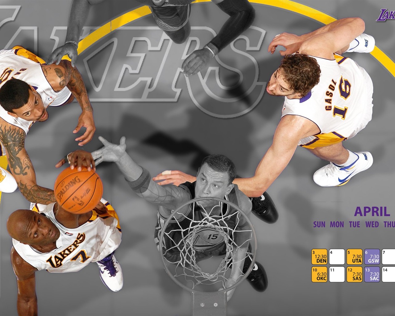 NBA 2010-11 období, Los Angeles Lakers na plochu #19 - 1280x1024