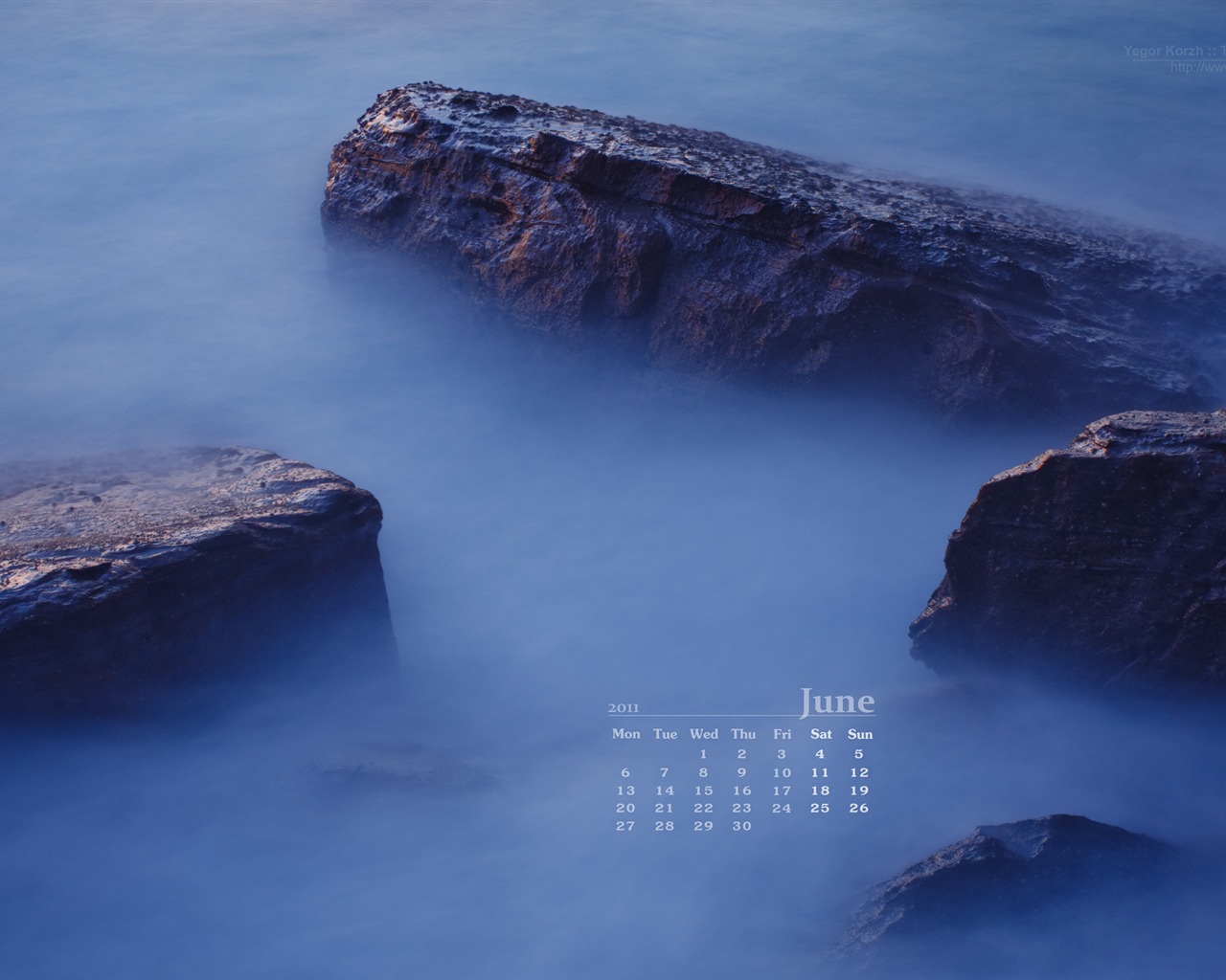 2011年6月 月曆壁紙(一) #5 - 1280x1024