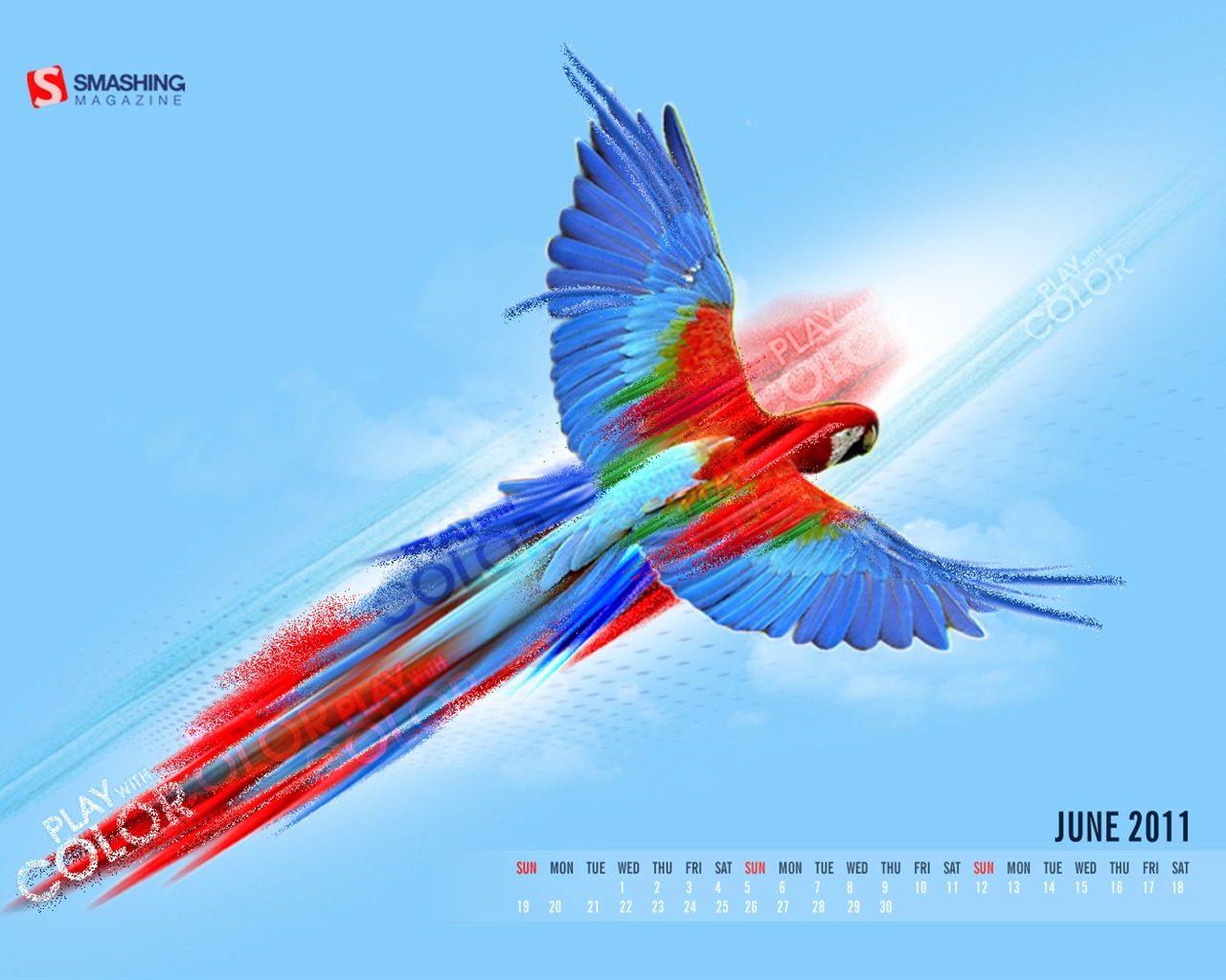 2011年6月 月曆壁紙(二) #5 - 1280x1024
