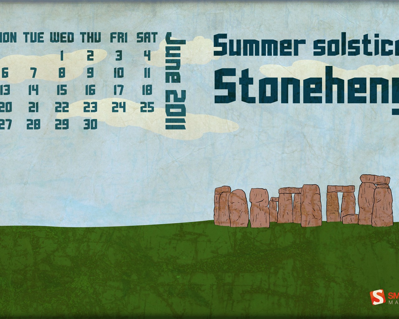 Juni 2011 Kalender Wallpaper (2) #9 - 1280x1024