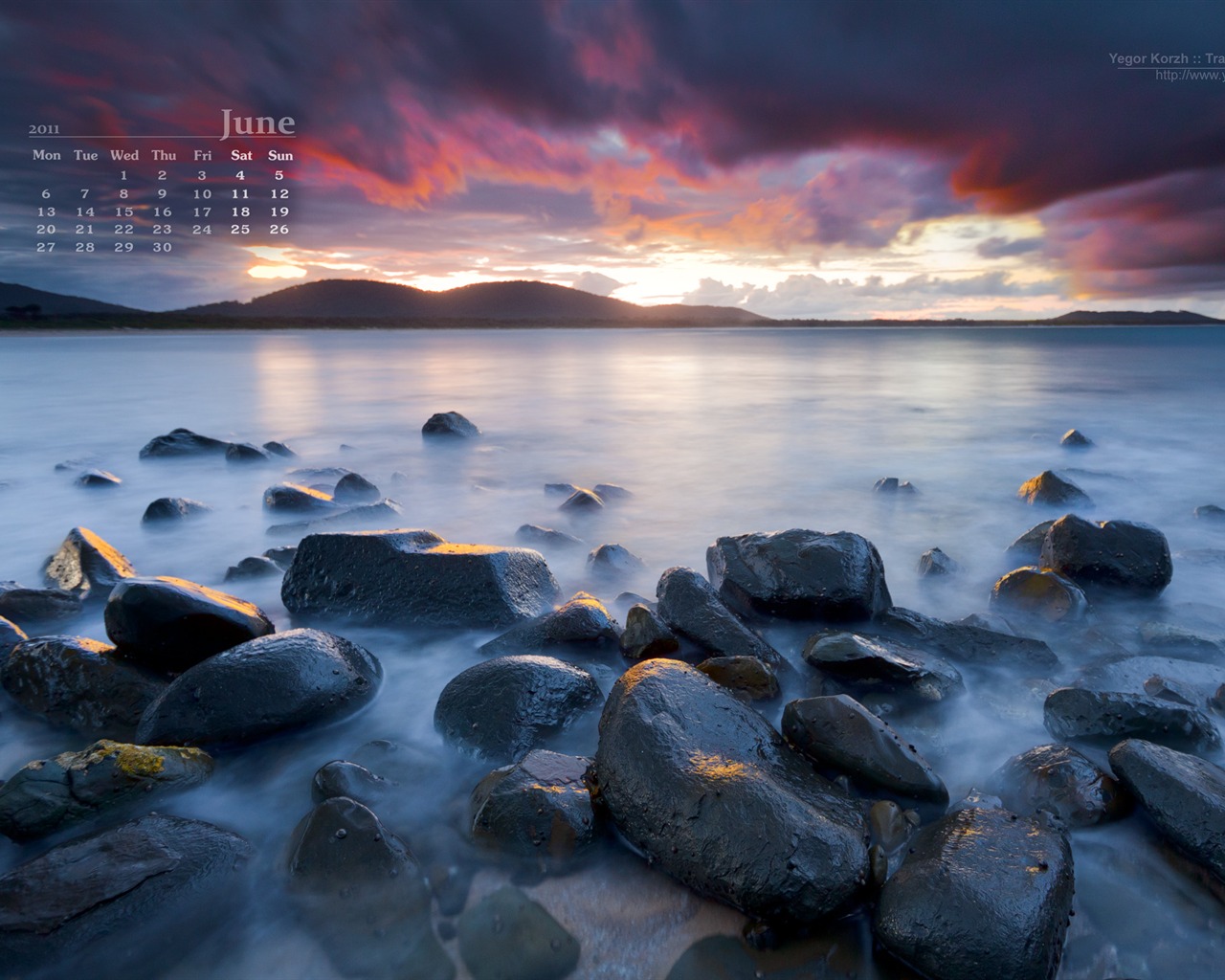 Juni 2011 Kalender Wallpaper (2) #12 - 1280x1024