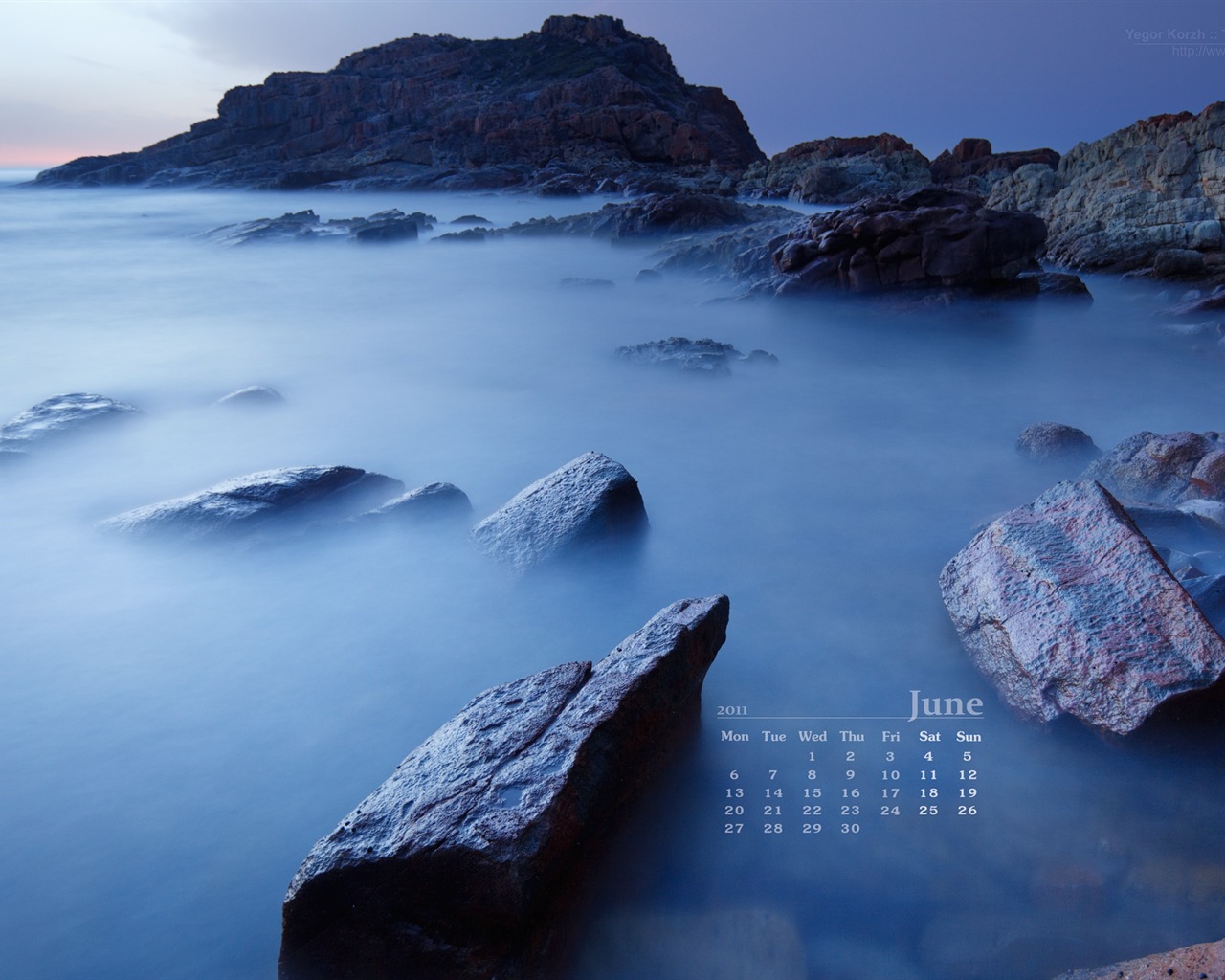 Juni 2011 Kalender Wallpaper (2) #17 - 1280x1024