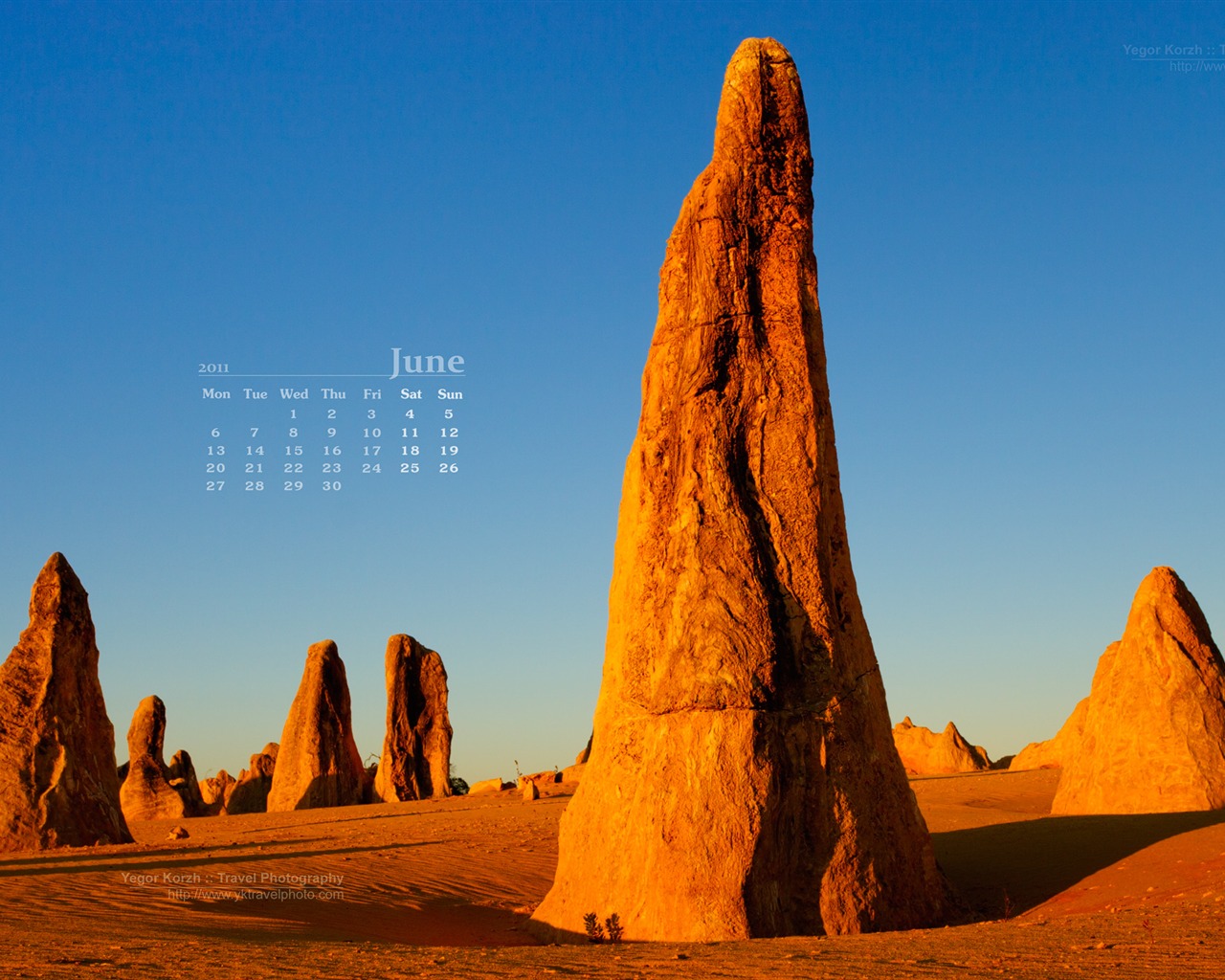 Juni 2011 Kalender Wallpaper (2) #19 - 1280x1024