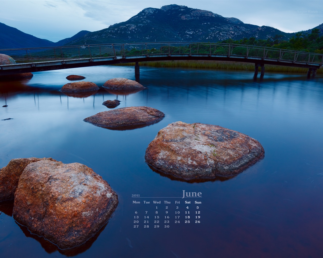 Juni 2011 Kalender Wallpaper (2) #20 - 1280x1024
