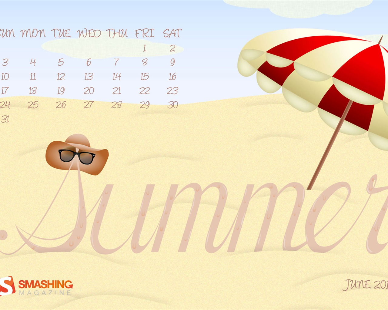 July 2011 Calendar Wallpaper (2) #5 - 1280x1024