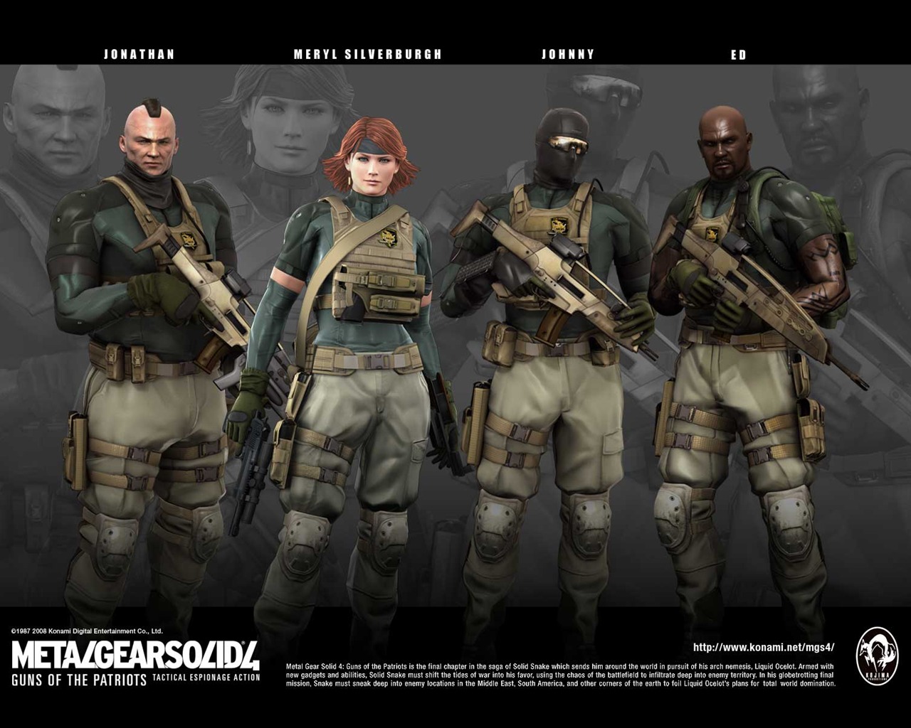 Metal Gear Solid 4: Guns of Patriots los fondos de pantalla #14 - 1280x1024