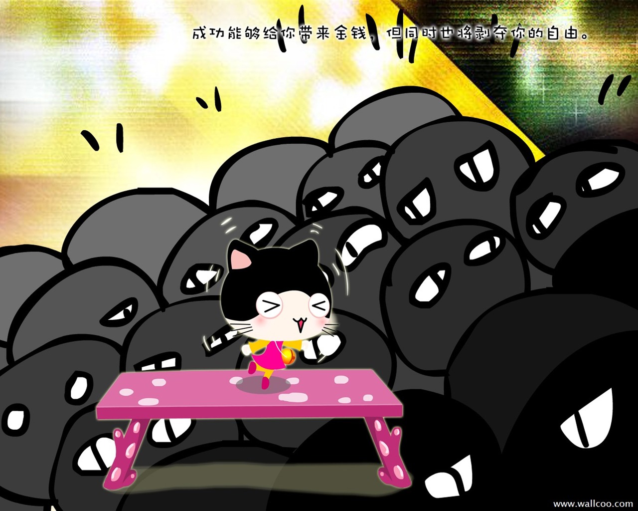 Baby cat cartoon wallpaper (2) #10 - 1280x1024