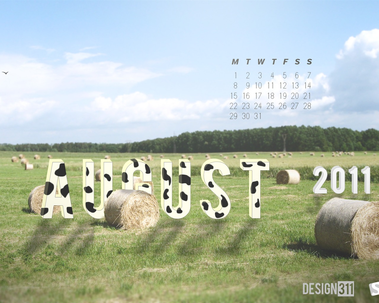 2011年8月 月曆壁紙(一) #11 - 1280x1024
