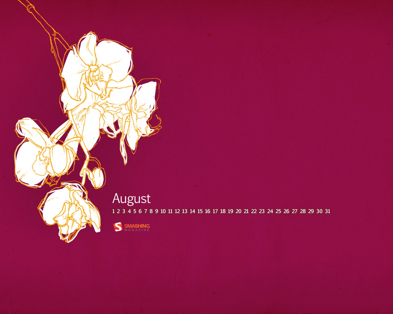 08. 2011 kalendář tapety (2) #6 - 1280x1024