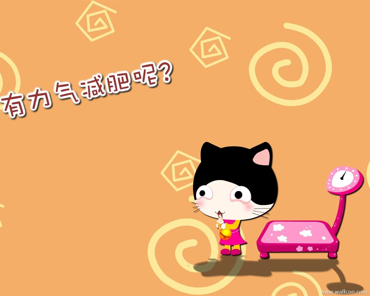 Baby cat cartoon wallpaper (3) #19 - 1280x1024