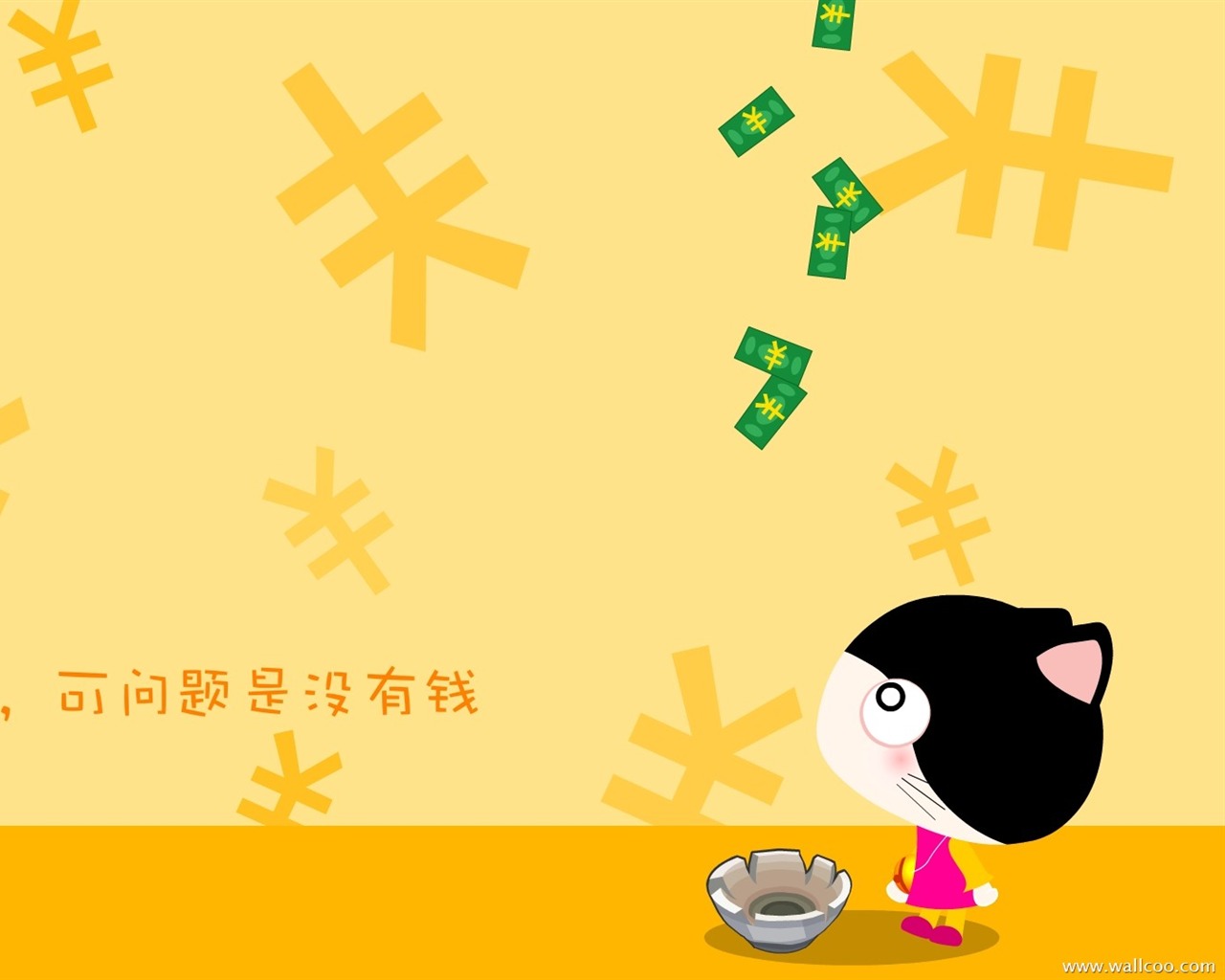 貓咪寶貝 卡通壁紙(五) #8 - 1280x1024