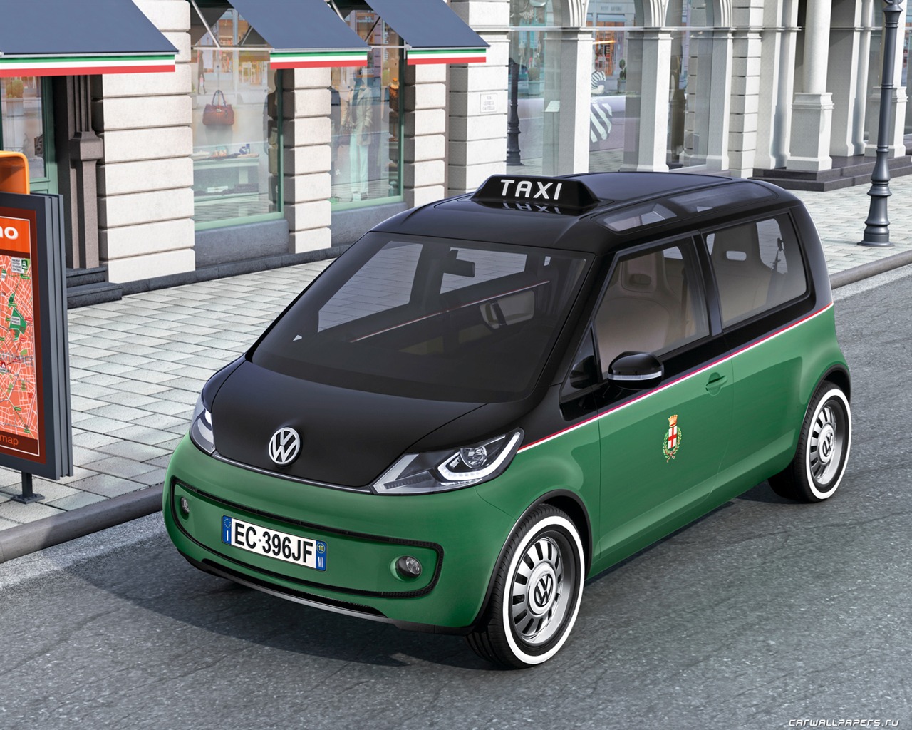 Concept Car Volkswagen Milano Taxi - 2010 fondos de pantalla HD #2 - 1280x1024