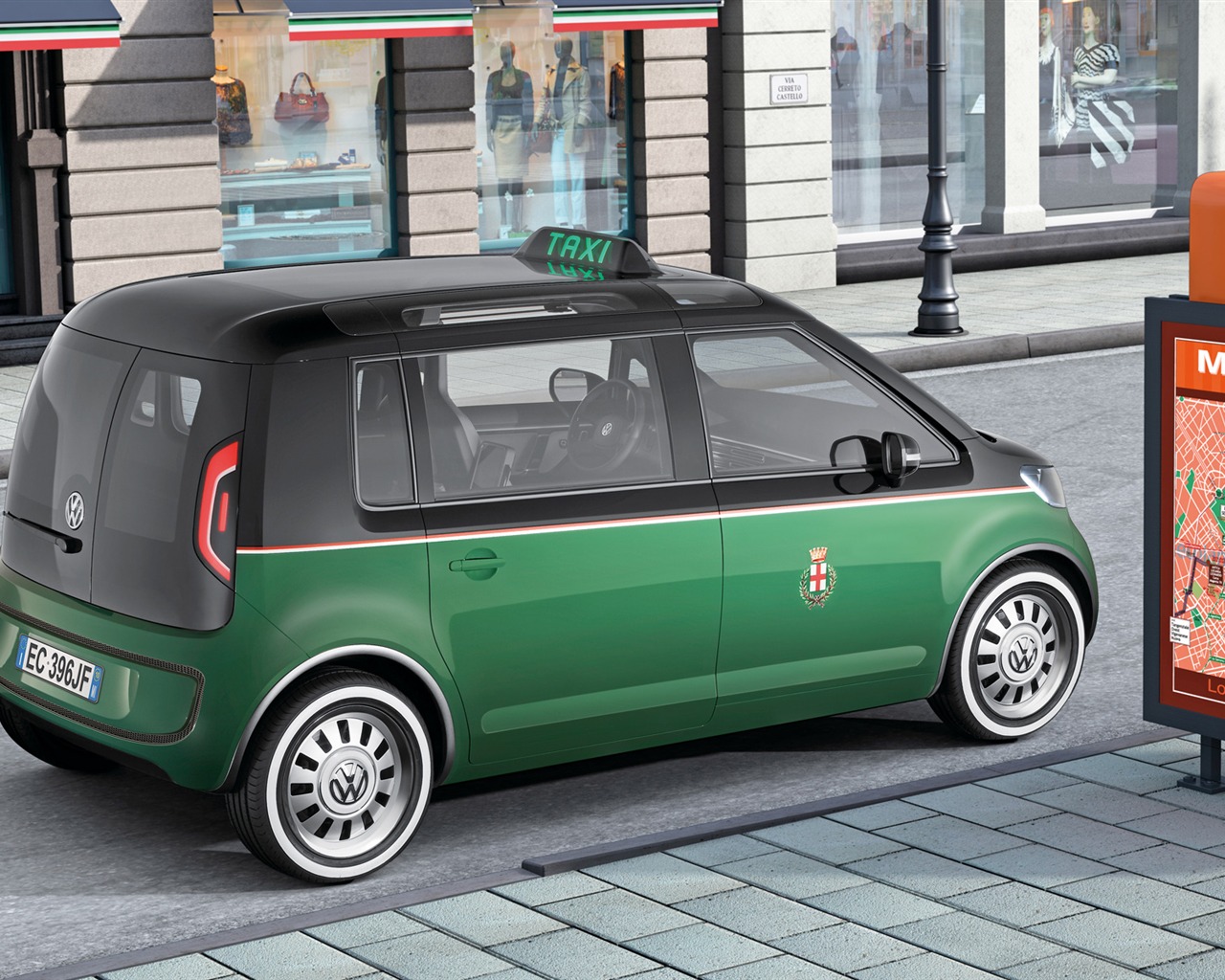Concept Car Volkswagen Milano Taxi - 2010 大眾 #5 - 1280x1024