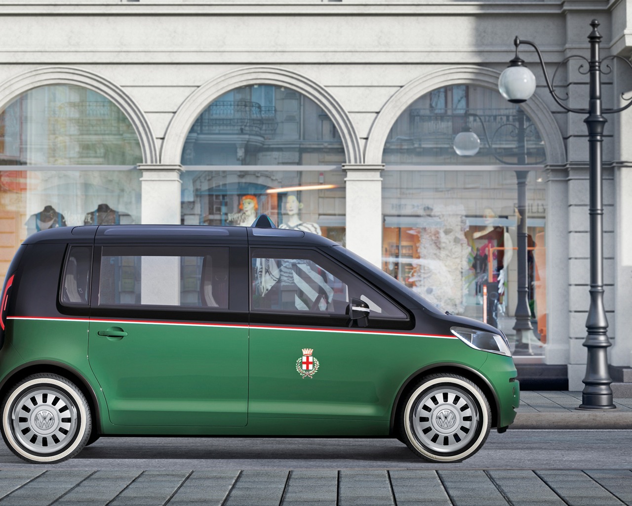Volkswagen Concept Car Milano Taxi - 2010 HD tapety na plochu #6 - 1280x1024