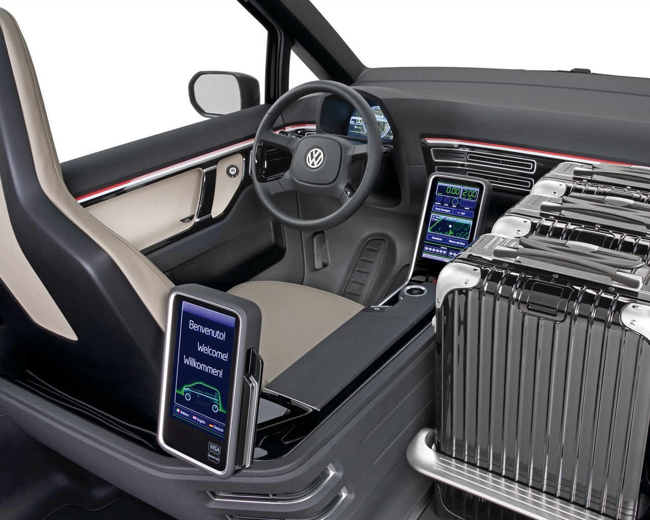 Volkswagen Concept Car Milano Taxi - 2010 HD tapety na plochu #11 - 1280x1024
