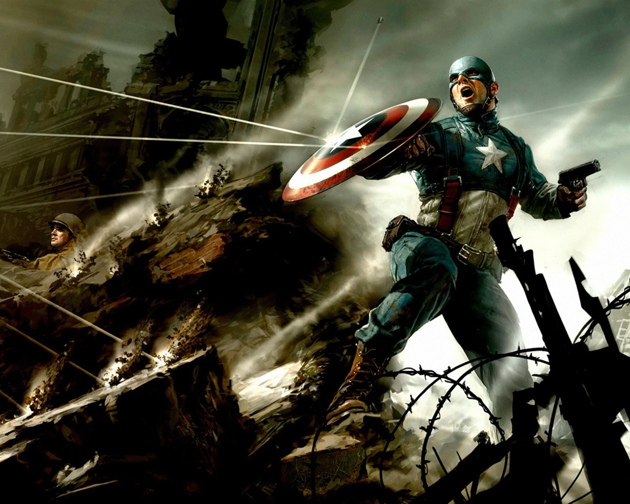Kapitán Amerika: První Avenger HD tapety na plochu #22 - 1280x1024