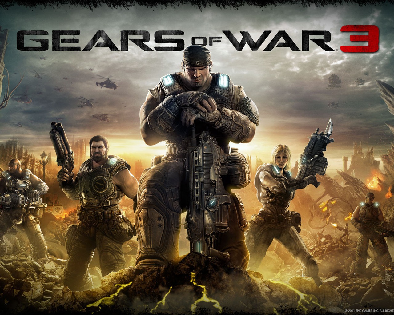 Gears of War 3 戰爭機器3 高清壁紙 #1 - 1280x1024