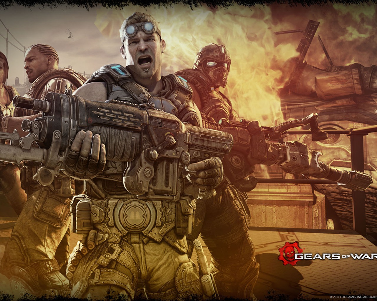 Gears of War 3 戰爭機器3 高清壁紙 #17 - 1280x1024