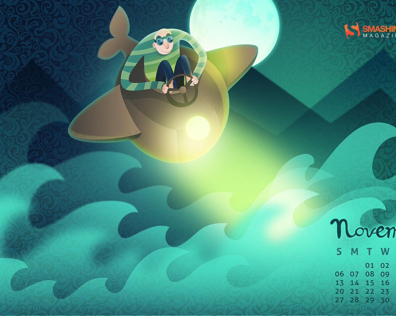 November 2011 Calendar wallpaper (1) #12 - 1280x1024
