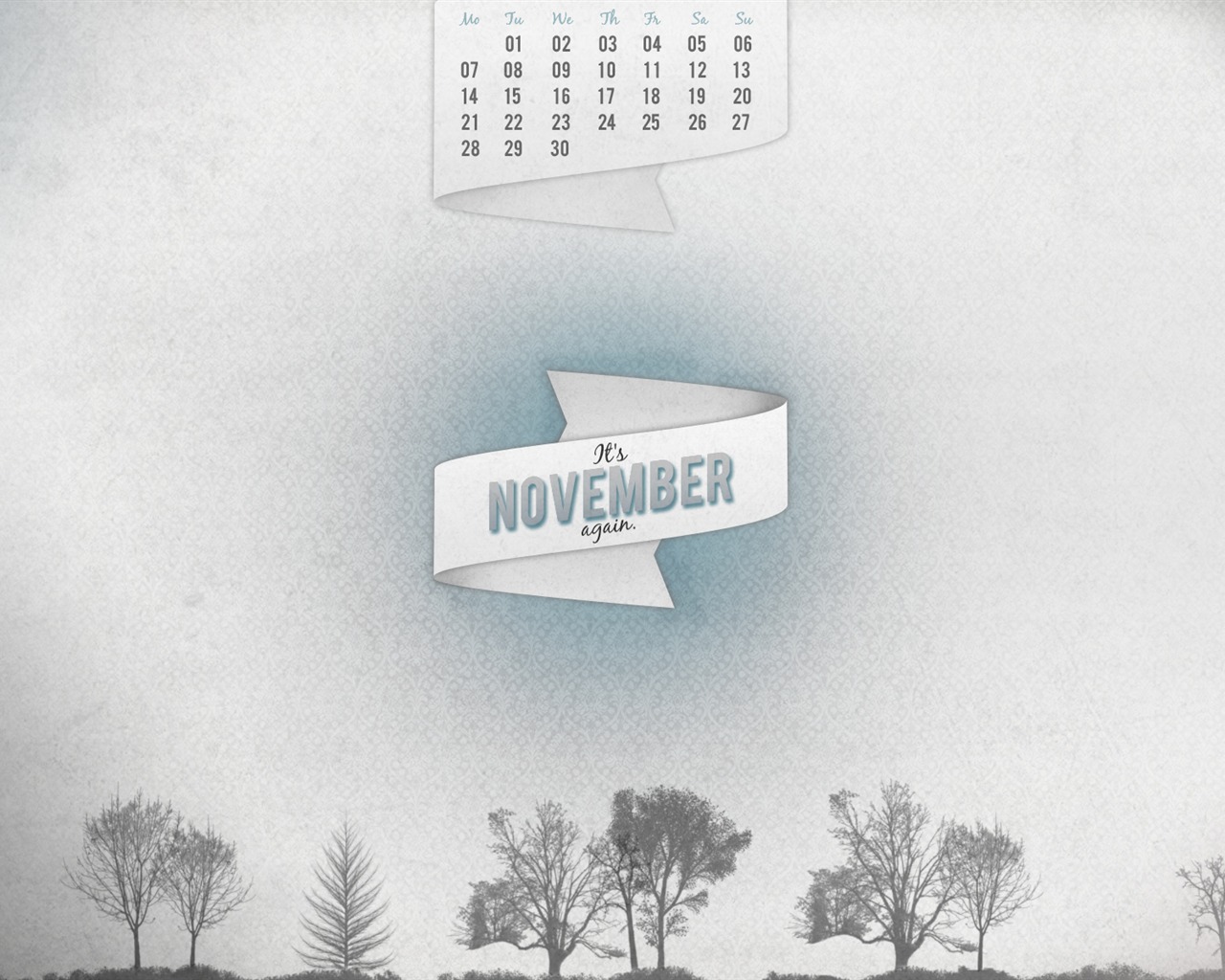 Novembre 2011 Calendar Wallpaper (1) #14 - 1280x1024