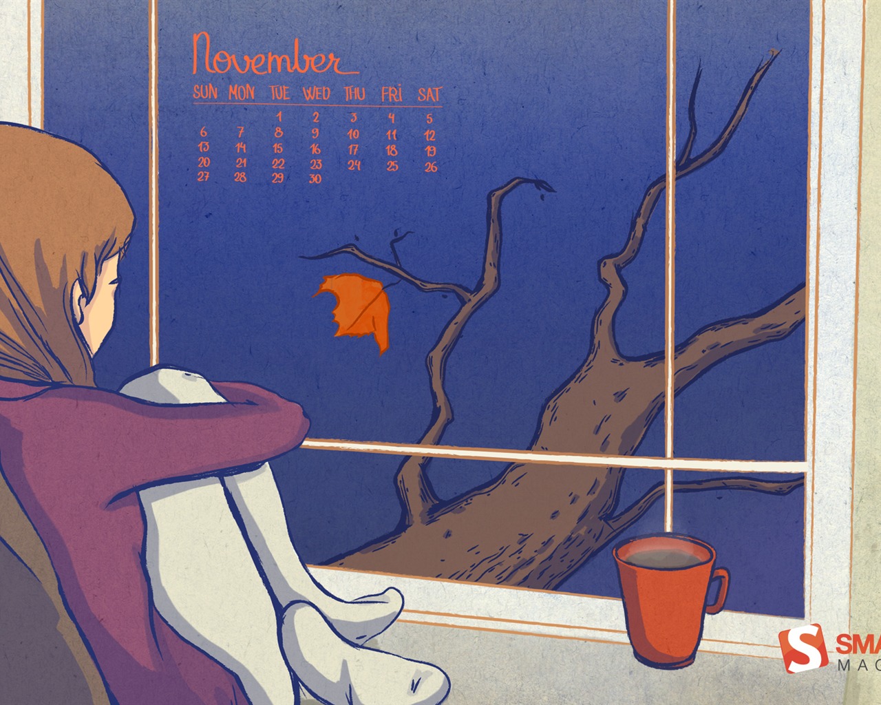 Novembre 2011 Calendar Wallpaper (2) #2 - 1280x1024