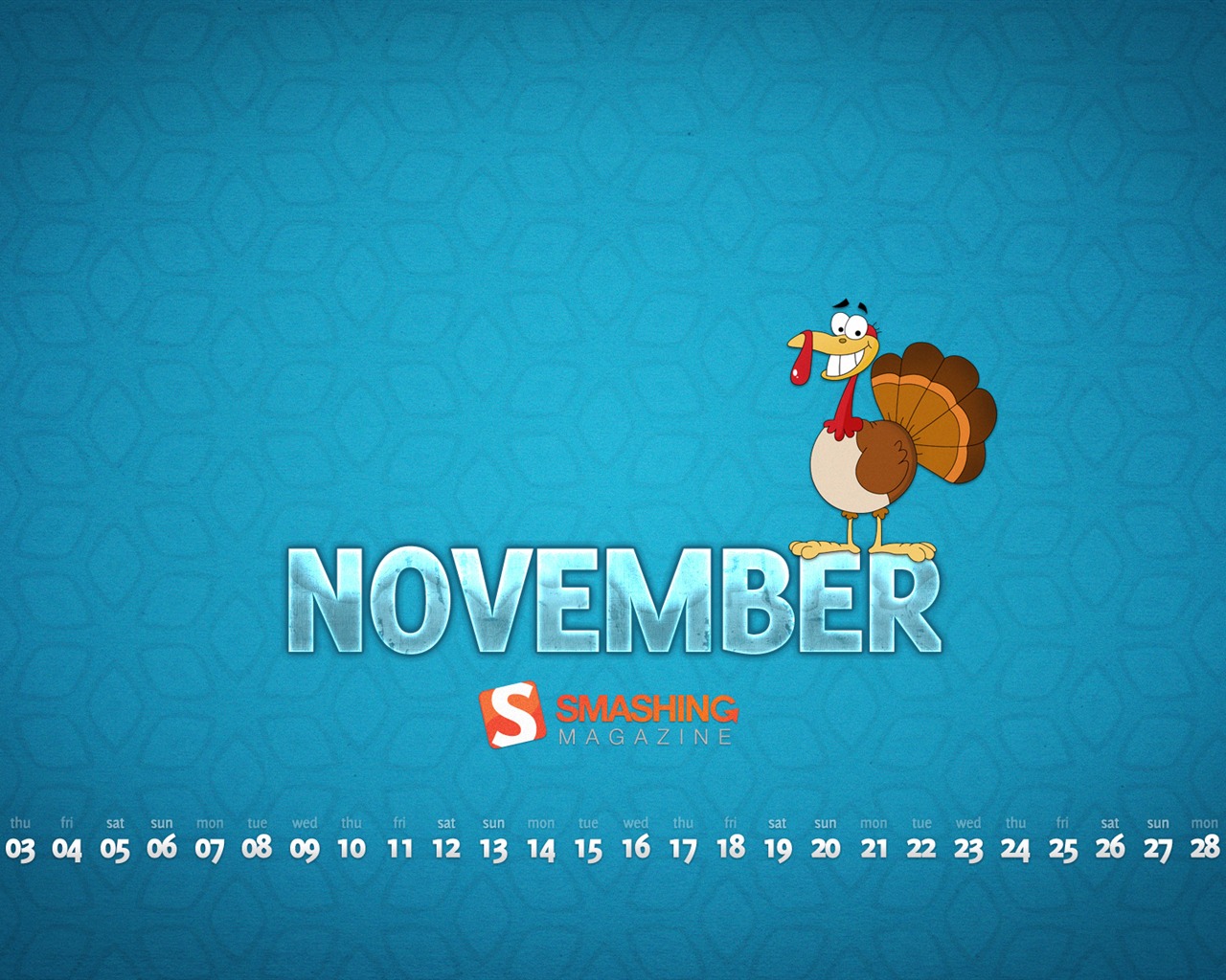 Novembre 2011 Calendar Wallpaper (2) #6 - 1280x1024