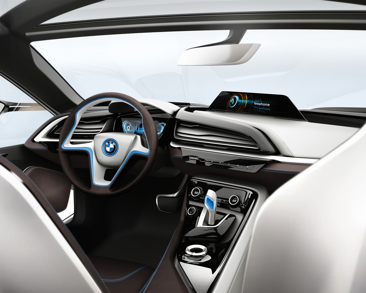 BMW i8 개념 - 2011의 HD 배경 화면 #34 - 1280x1024