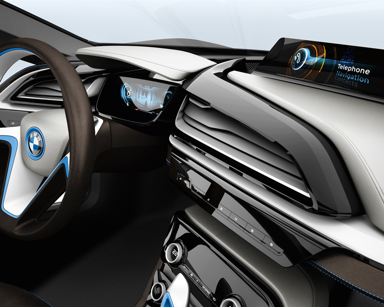 BMW i8 개념 - 2011의 HD 배경 화면 #36 - 1280x1024