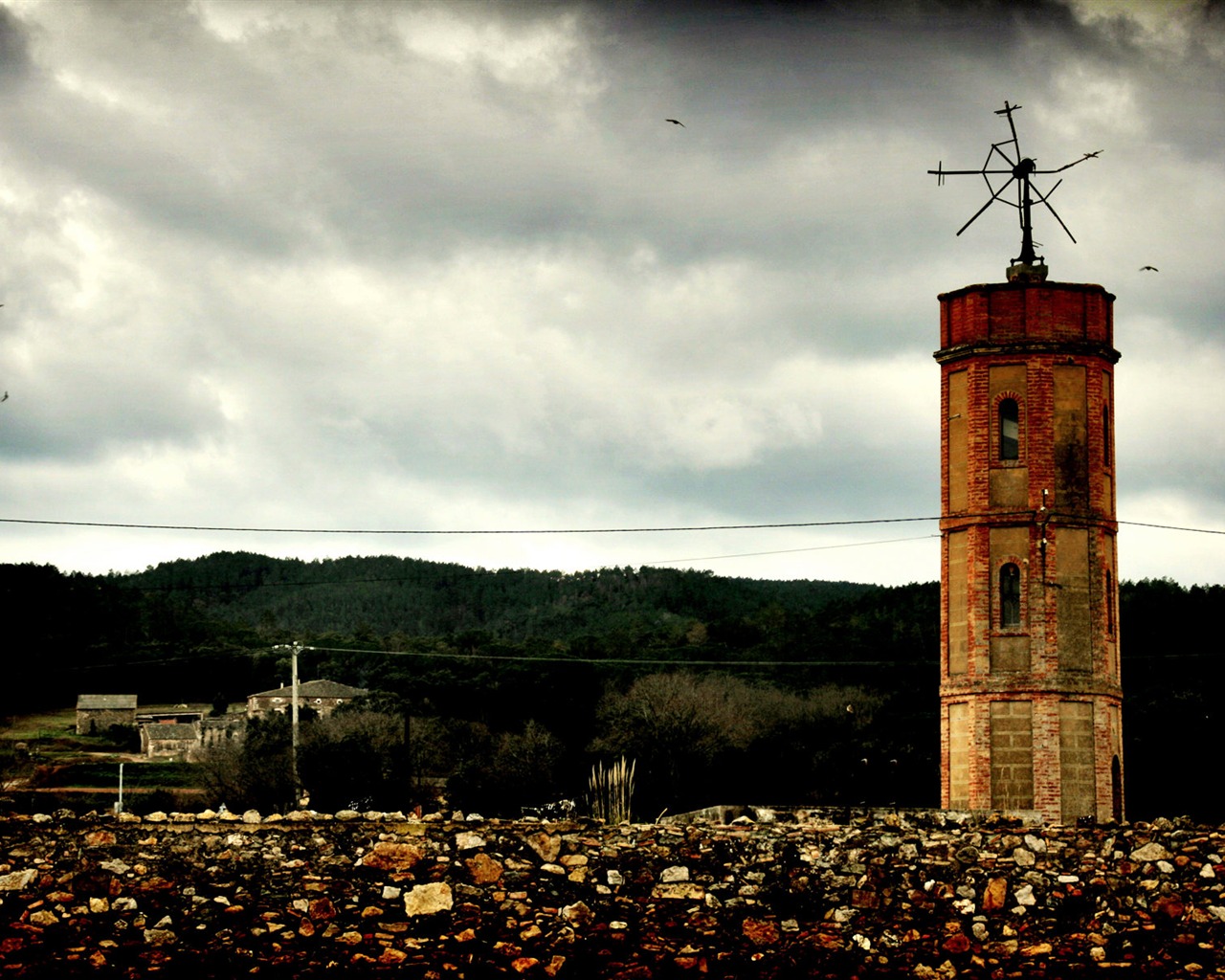 Spanien Girona HDR-Stil Hintergrundbilder #2 - 1280x1024