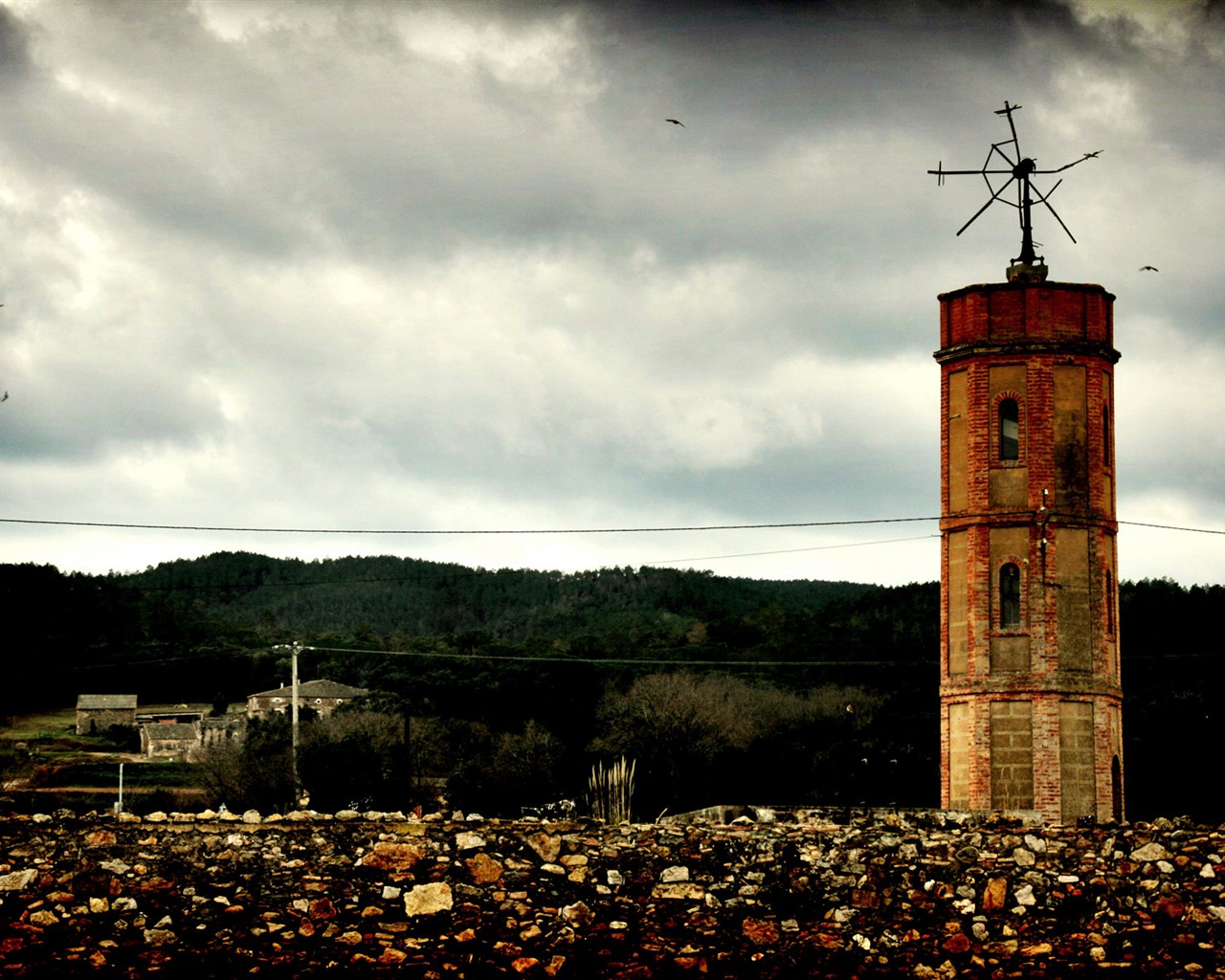 Španělsko Girona HDR-styl tapety #2 - 1280x1024