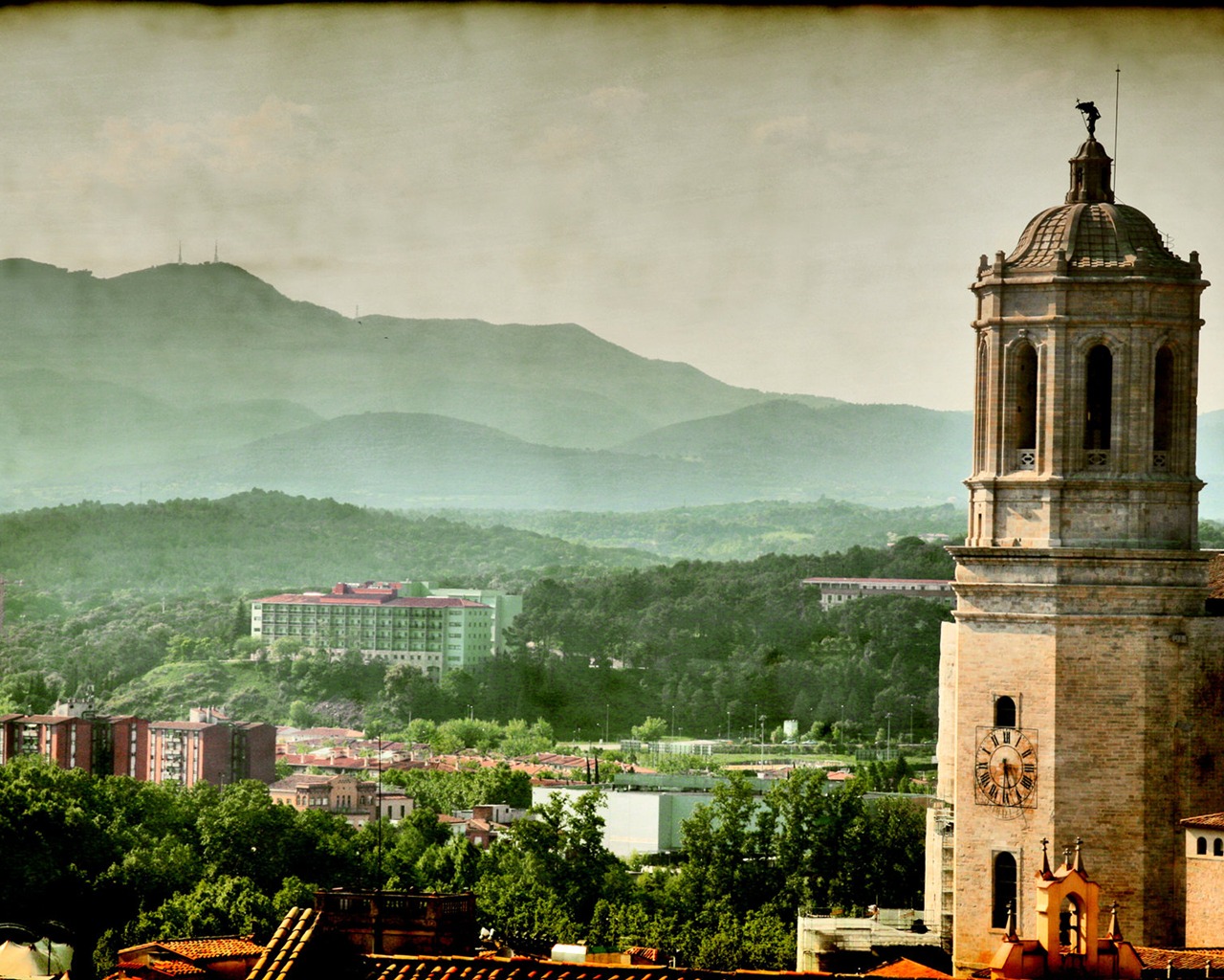 Španělsko Girona HDR-styl tapety #5 - 1280x1024