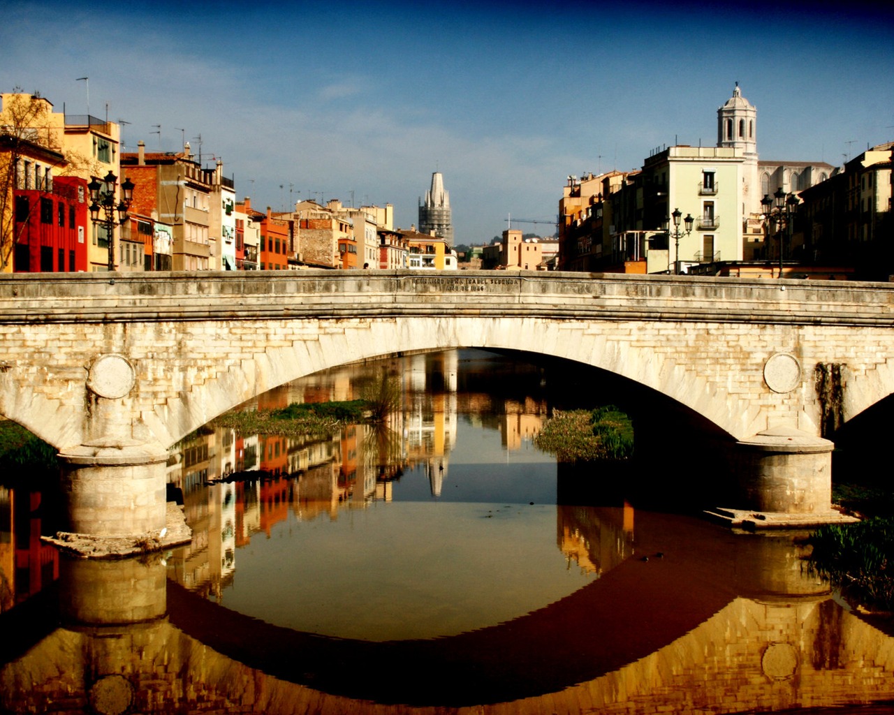 Spanien Girona HDR-Stil Hintergrundbilder #14 - 1280x1024
