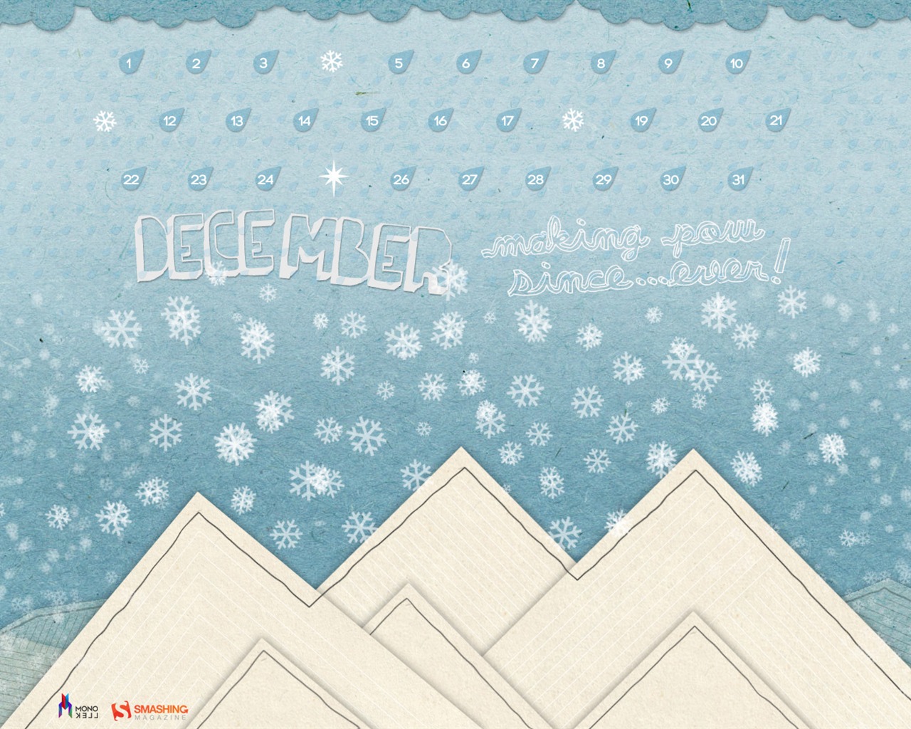 Dezember 2011 Kalender Wallpaper (2) #7 - 1280x1024