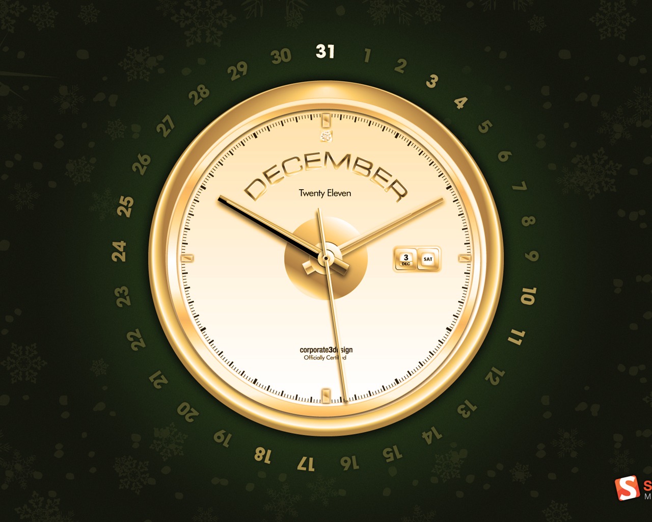 Dezember 2011 Kalender Wallpaper (2) #12 - 1280x1024