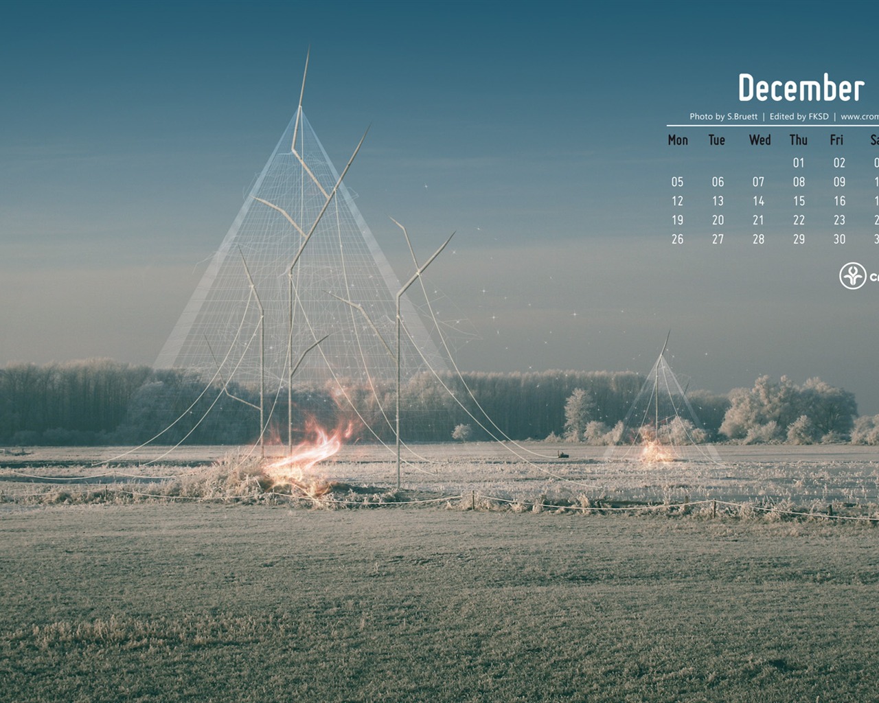 Dezember 2011 Kalender Wallpaper (2) #16 - 1280x1024