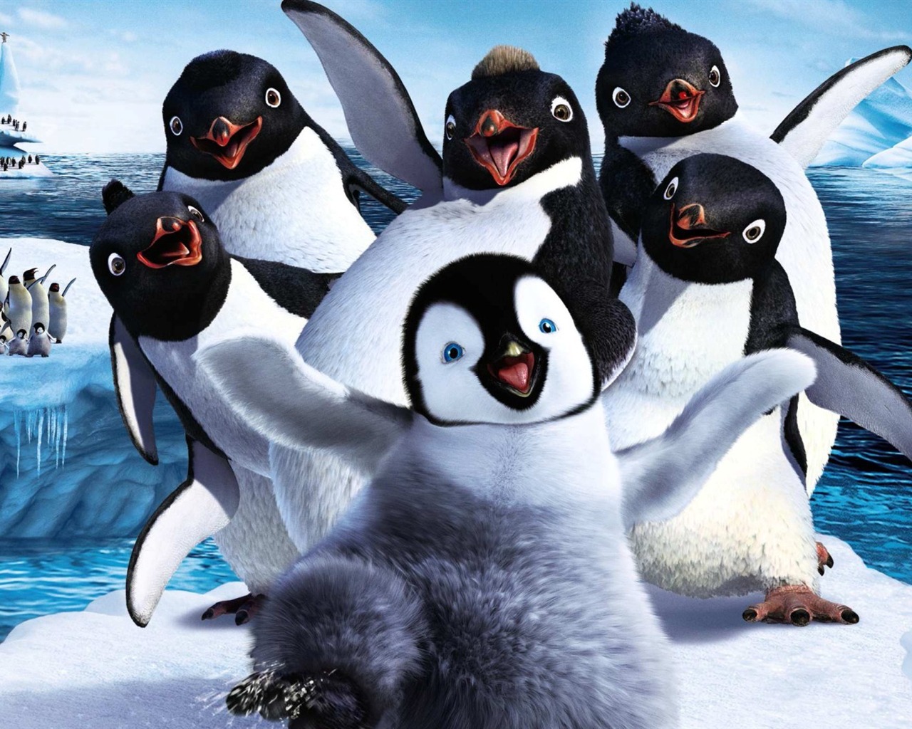 Happy Feet Two 快樂的大腳2 高清壁紙 #1 - 1280x1024