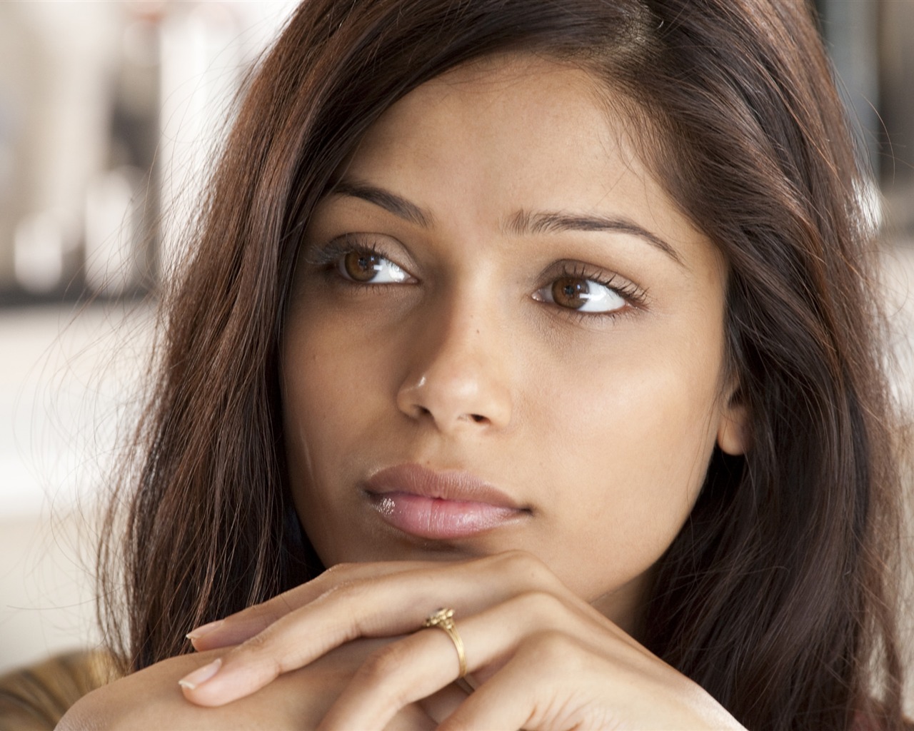 Freida Pinto 芙蕾達·平托 美女壁紙 #1 - 1280x1024