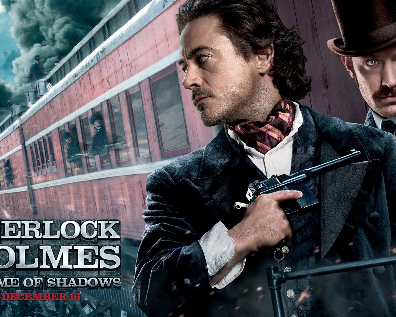 Sherlock Holmes: un jeu de fonds d'écran HD Ombres #10 - 1280x1024