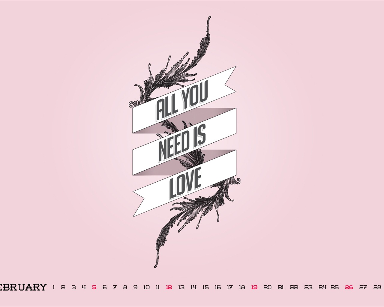 February 2012 Calendar Wallpaper (1) #6 - 1280x1024