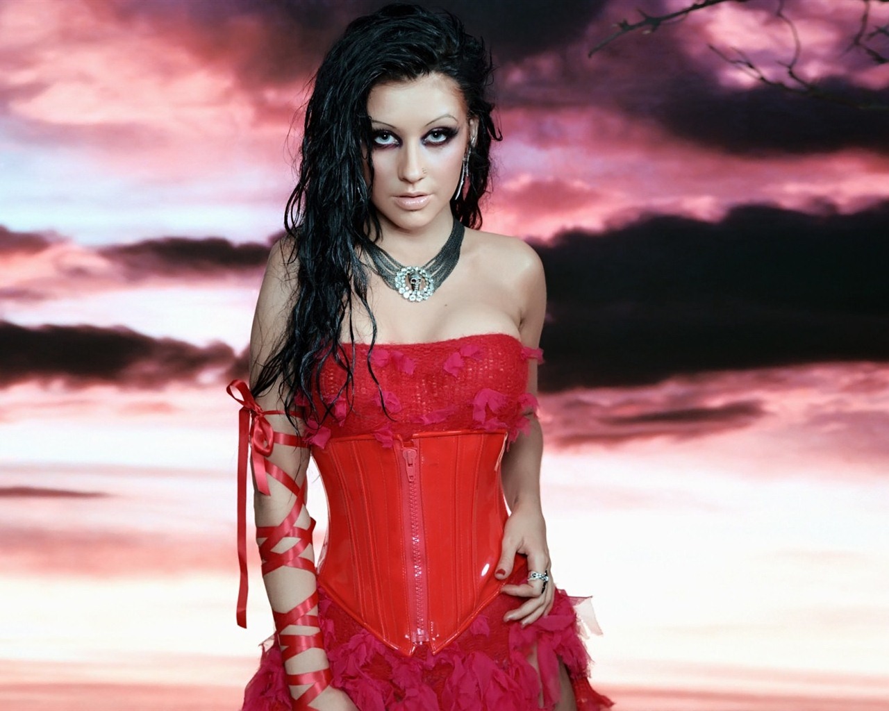 Christina Aguilera tapety na plochu krásné #10 - 1280x1024