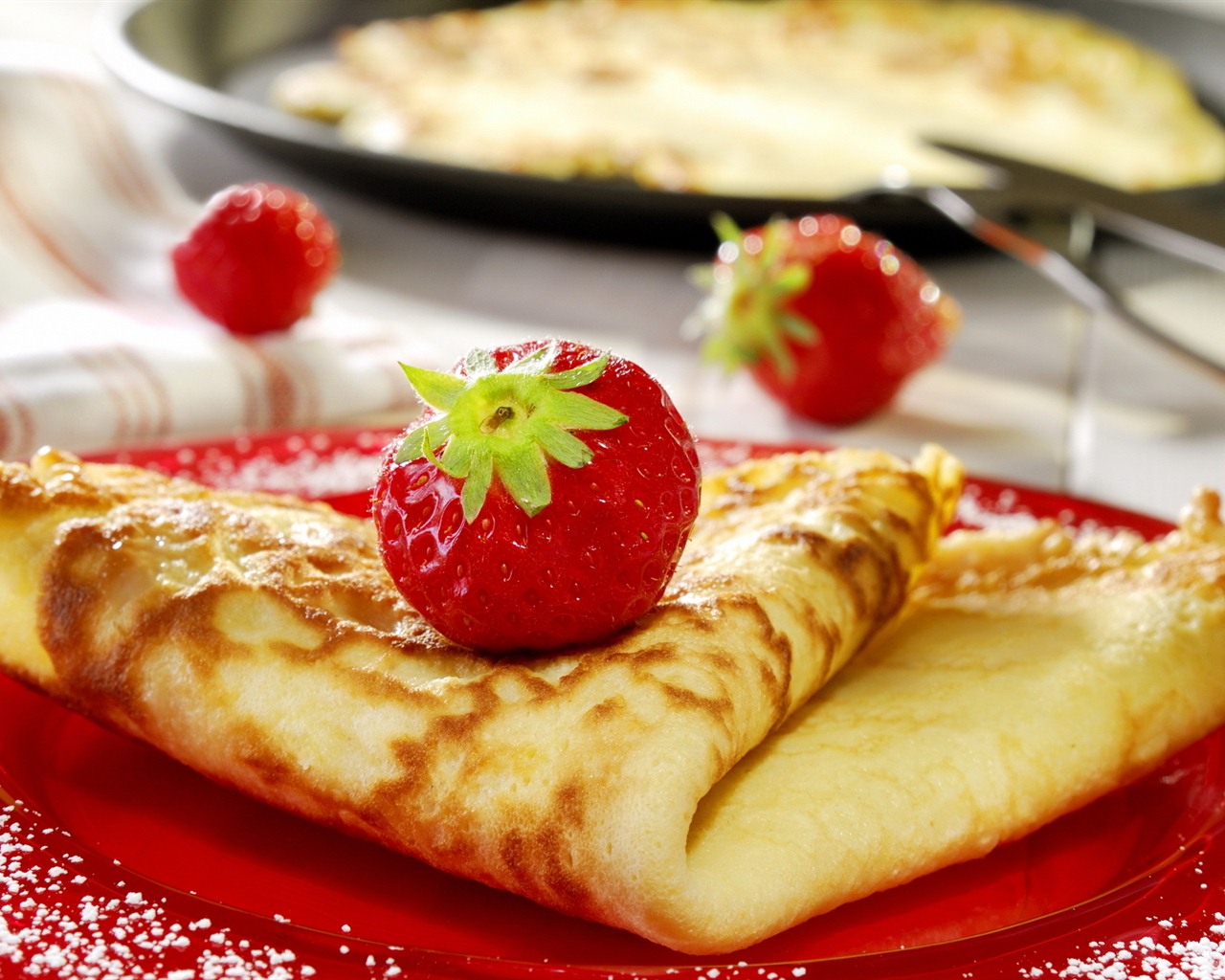 Delicate and delicious desserts breakfast wallpapers #8 - 1280x1024